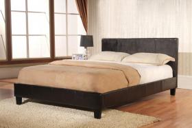 Haven PU Double Bed Brown